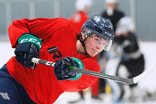 JOHN WOODS / WINNIPEG FREE PRESS
Connor Roulette of the WHL is photographed at practice in  Winnipeg Thursday, October 22, 2020. 

Reporter: Sawatzky