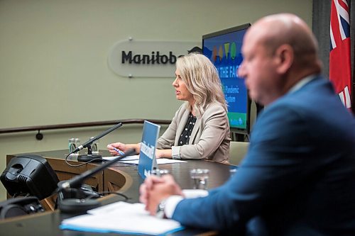 MIKAELA MACKENZIE / WINNIPEG FREE PRESS

Lanette Siragusa, chief nursing officer, speaks about the latest COVID-19 numbers in a press conference at the Manitoba Legislative Building in Winnipeg on Monday, Oct. 26, 2020. For Danielle Da Silva story.

Winnipeg Free Press 2020