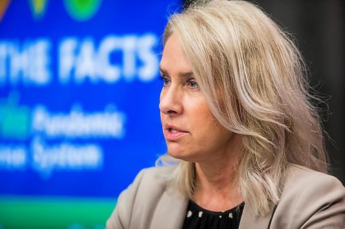 MIKAELA MACKENZIE / WINNIPEG FREE PRESS

Lanette Siragusa, chief nursing officer, speaks about the latest COVID-19 numbers in a press conference at the Manitoba Legislative Building in Winnipeg on Monday, Oct. 26, 2020. For Danielle Da Silva story.

Winnipeg Free Press 2020