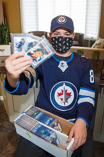 MIKE DEAL / WINNIPEG FREE PRESS
Fifteen-year-old Grayson Hubel loves hockey cards, and was not surprised to hear that the industry has been doing so well during the pandemic. (He has over 3,000). Going to get new cards feels like Christmas, says the River East Collegiate Grade 10 student. When I think about cards, Im not thinking about my math test. Im only thinking about cards.
See Ben Waldman story
201029 - Thursday, October 29, 2020.