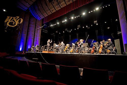 Mike Sudoma / Winnipeg Free Press
Halloween has come to the Winnipeg Symphony Orchestra as they perform to a live streamed audience as CoVid 19 restrictions tighten up Friday evening
October 28, 2020