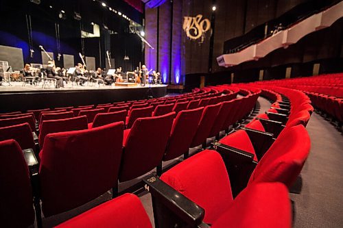 Mike Sudoma / Winnipeg Free Press
Halloween has come to the Winnipeg Symphony Orchestra as they perform to a live streamed audience as CoVid 19 restrictions tighten up Friday evening
October 28, 2020