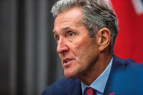 MIKAELA MACKENZIE / WINNIPEG FREE PRESS

Premier Brian Pallister speaks at a press conference at the Manitoba Legislative Building in Winnipeg on Monday, Nov. 2, 2020. For Carol Sanders story.

Winnipeg Free Press 2020