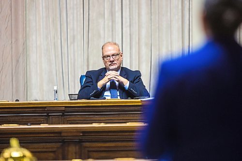 MIKAELA MACKENZIE / WINNIPEG FREE PRESS

Education minister Kelvin Goertzen during question period at the Manitoba Legislative Building in Winnipeg on Monday, Nov. 2, 2020. For --- story.

Winnipeg Free Press 2020