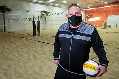 Daniel Crump / Winnipeg Free Press. Daryl Didyk owner of the Beach Volleyball Centre. The Centre runs several recreational leagues throughout the week and is facing a big hit due to new red level restrictions . November 2, 2020.