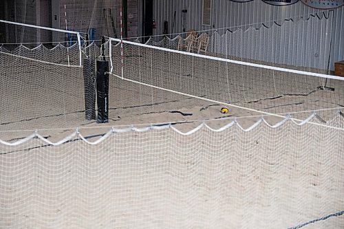 Daniel Crump / Winnipeg Free Press. Empty courts at the Beach Volleyball Centre in East St. Paul. The Centre runs several recreational leagues throughout the week and is facing a big hit due to new red level restrictions . November 2, 2020.