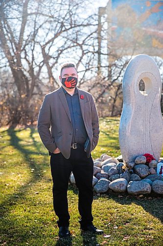 MIKAELA MACKENZIE / WINNIPEG FREE PRESS

Brad Regehr, first Indigenous president of the Canadian Bar Association, poses for a portrait at The Forks in Winnipeg on Tuesday, Nov. 3, 2020. For Doug story.

Winnipeg Free Press 2020