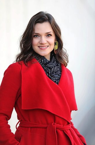 RUTH BONNEVILLE / WINNIPEG FREE PRESS

ENT - Mb. Opera Season

Manitoba Opera singer, Andriana Chuchman (red coat), poses for a portrait outside the concert hall this week.  

Description:Holly Harris story on the Mb Opera season. 

See Holly Harris story

Nov 4th,  2020