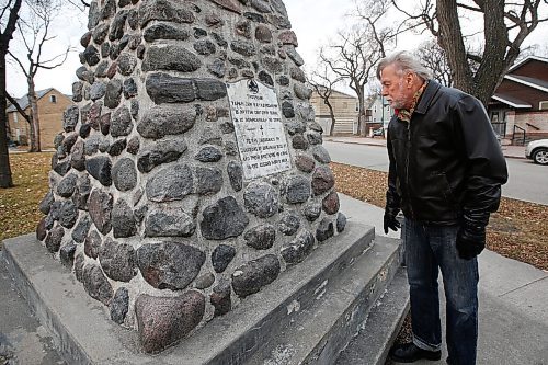 JOHN WOODS / WINNIPEG FREE PRESS
John Paskievich, filmmaker and photographer, is photographed at a monument for Ukrainian soldiers killed in the Second World War Thursday, November 5, 2020. Paskievich has produced the film A Canadian War about Ukrainian lives before and during the war.

Reporter: Small