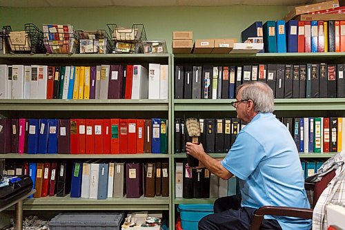 MIKE DEAL / WINNIPEG FREE PRESS
Denis Bouchard a matchbook collector since his mid-teens, has one of the most exhaustive collections in the country - close to a quarter million or so, stored in photo albums, three-ring binders and drawers. 
201109 - Monday, November 09, 2020.