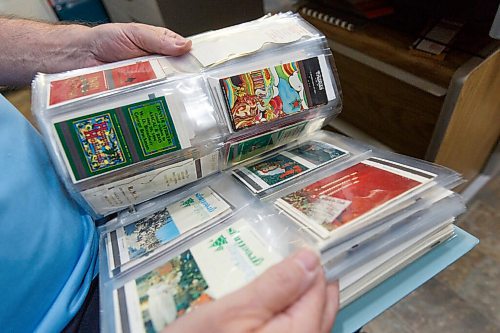 MIKE DEAL / WINNIPEG FREE PRESS
Denis Bouchard a matchbook collector since his mid-teens, has one of the most exhaustive collections in the country - close to a quarter million or so, stored in photo albums, three-ring binders and drawers. 
201109 - Monday, November 09, 2020.