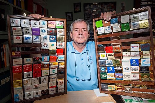 MIKE DEAL / WINNIPEG FREE PRESS
Denis Bouchard a matchbook collector since his mid-teens, has one of the most exhaustive collections in the country - close to a quarter million or so, stored in photo albums, three-ring binders and drawers. 
201109 - Monday, November 09, 2020.