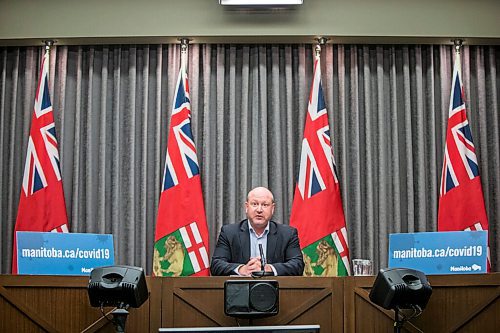 MIKAELA MACKENZIE / WINNIPEG FREE PRESS

Dr. Brent Roussin, chief public health officer, speaks to the media at the Manitoba Legislative Building in Winnipeg on Thursday, Nov. 12, 2020. For Carol Sanders story.

Winnipeg Free Press 2020