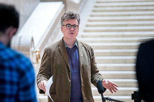 MIKAELA MACKENZIE / WINNIPEG FREE PRESS

Liberal leader Dougald Lamont reacts to the pandemic restrictions and recommendations at the Manitoba Legislative Building in Winnipeg on Thursday, Nov. 12, 2020. For Carol Sanders story.

Winnipeg Free Press 2020