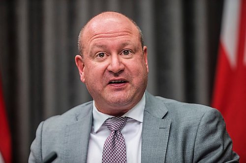 MIKAELA MACKENZIE / WINNIPEG FREE PRESS

Dr. Brent Roussin, chief public health officer, speaks to the media during their regular cover briefing at the Manitoba Legislative Building in Winnipeg on Friday, Nov. 13, 2020. For Carol Sanders story.

Winnipeg Free Press 2020