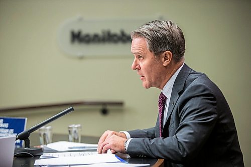 MIKAELA MACKENZIE / WINNIPEG FREE PRESS

Health, seniors and active living minister Cameron Friesen speaks to the media at a call-in press conference at the Manitoba Legislative Building in Winnipeg on Friday, Nov. 13, 2020. For Danielle Da Silva story.

Winnipeg Free Press 2020