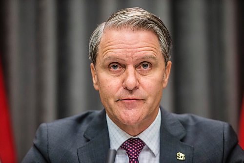 MIKAELA MACKENZIE / WINNIPEG FREE PRESS

Health, seniors and active living minister Cameron Friesen speaks to the media at a call-in press conference at the Manitoba Legislative Building in Winnipeg on Friday, Nov. 13, 2020. For Danielle Da Silva story.

Winnipeg Free Press 2020