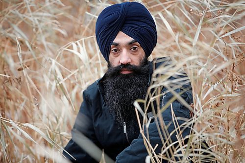 JOHN WOODS / WINNIPEG FREE PRESS
Prabhjot Singh, a local photographer selected for The Other Hundred - an international project featuring heroes of the pandemic, is photographed beside the Red River in Winnipeg Sunday, November 15, 2020. 

Reporter: Zoratti