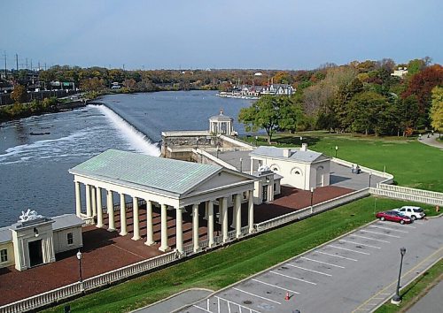 Canstar Community News A view of the Schuykill River and Boathouse Row in Philadelphia.