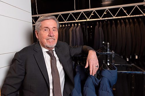 JESSE BOILY  / WINNIPEG FREE PRESS
Paul Stiller stops for a photo at Hanford-Drewitt, a  clothing store for men that has been in business since 1948. Tuesday, Nov. 17, 2020.
Reporter: Dave Sanderson