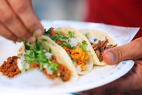 JOHN WOODS / WINNIPEG FREE PRESS
Betty Calderon-Villasenor of the BMC Market on Osborne makes some tacos and quesadillas  in her restaurant in Winnipeg Thursday, November 19, 2020. 

Reporter: Eva