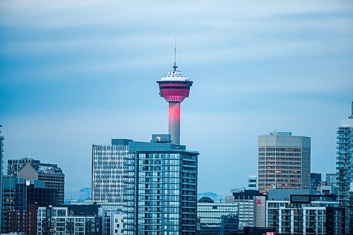 MIKAELA MACKENZIE / WINNIPEG FREE PRESS

The Saddledome in Calgary on Monday, Nov. 23, 2020. For Jeff Hamilton story.

Winnipeg Free Press 2020