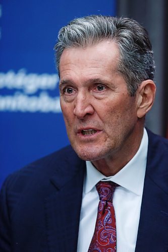 MIKE DEAL / WINNIPEG FREE PRESS
Premier Brian Pallister provids an update on efforts to beef up enforcement of public-health orders in wake of the COVID-19 pandemic Tuesday morning at the Manitoba Legislative building.
201124 - Tuesday, November 24, 2020.