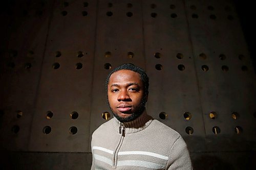 JOHN WOODS / WINNIPEG FREE PRESS
Chukwudubem Ukaigwe, a Nigerian born artist who is debuting his film How High Is The Moon at Cinematheque At Home, is photographed outside his home in Winnipeg Wednesday, November 25, 2020. His movie is a look at race and rebellion, encompassing the civil rights in the US in the 60s to Winnipeg today.

Reporter: King