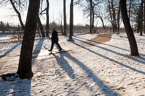 MIKE DEAL / WINNIPEG FREE PRESS
Winnipeg Free Press Columnist Mike McIntyre in Kildonan Park where he has started doing daily walks. 
for his column on recent weight loss. 
201126 - Thursday, November 26, 2020.