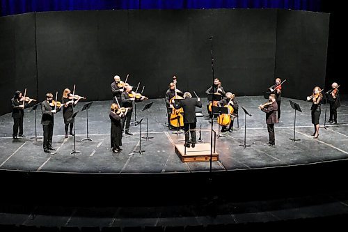 Daniel Crump / Winnipeg Free Press. The Winnipeg Symphony Orchestra perform during their livestream event, An Evening In Vienna. November 27, 2020.