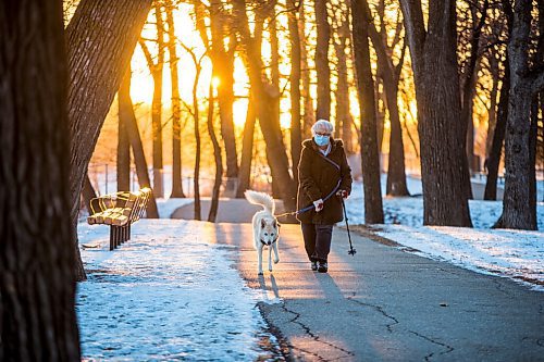 MIKAELA MACKENZIE / WINNIPEG FREE PRESS

Virginia takes her dog, Tessa, for a walk in Kildonan Park in Winnipeg on Wednesday, Dec. 2, 2020. For climate story.

Winnipeg Free Press 2020