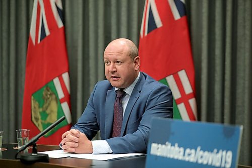 RUTH BONNEVILLE / WINNIPEG FREE PRESS

LOCAL - Roussin  Presser 

CHIEF PROVINCIAL PUBLIC HEALTH OFFICER Dr. Brent Roussin answers questions from the media after press conference at the Legislative Building Thursday. 

Dec 2nd. 2020