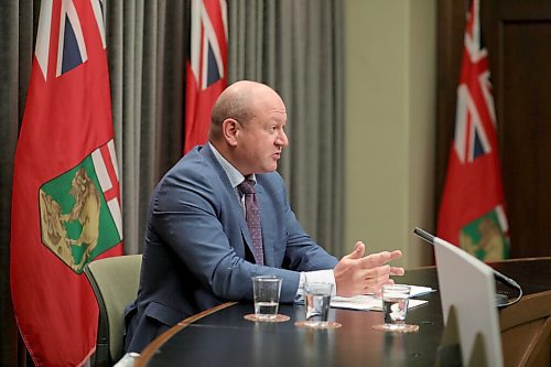 RUTH BONNEVILLE / WINNIPEG FREE PRESS

LOCAL - Roussin  Presser 

CHIEF PROVINCIAL PUBLIC HEALTH OFFICER Dr. Brent Roussin answers questions from the media after press conference at the Legislative Building Thursday. 

Dec 2nd. 2020