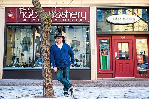MIKAELA MACKENZIE / WINNIPEG FREE PRESS

Luke Nolan, owner of Haberdashery, poses for a portrait in his store in the Exchange District in Winnipeg on Thursday, Dec. 3, 2020. He is one of the vendors on the new site goodlocal.ca, a website dedicated to selling local Manitoba products, which had to halt all orders because they couldnt keep up with demand. For Cody story.

Winnipeg Free Press 2020