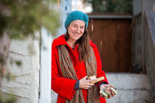 MIKAELA MACKENZIE / WINNIPEG FREE PRESS

Rebecca Haverluck, owner of Art Soap Life, poses for a portrait with her products in her front yard in Winnipeg on Thursday, Dec. 3, 2020. She is one of the vendors on the new site goodlocal.ca, a website dedicated to selling local Manitoba products, which had to halt all orders because they couldnt keep up with demand. For Cody story.

Winnipeg Free Press 2020