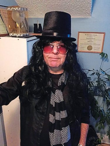 Canstar Community News Is that MÖtley CrÜe guitarist Mick Mars? Or is it River Heights correspondent Trevor Smith, dressed up for Halloween?