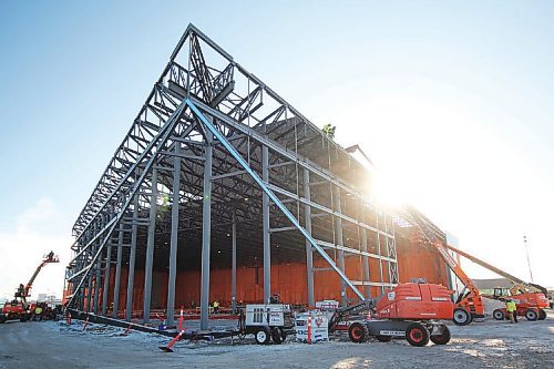 Canstar Community News PCL Construction continues work on the new Royal Aviation Museum of Western Canada near the airport on Dec. 1. The 86,000-square-foot project is expected to wrap in mid-August, 2021.
