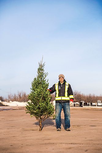 MIKAELA MACKENZIE / WINNIPEG FREE PRESS

Ray DuBois, owner of Ron Paul Garden Centre, poses for a portrait with a pre-sold tree in the empty space where the Christmas tree lot used to be in Winnipeg on Monday, Dec. 7, 2020. He sold out Saturday and has never seen anything like it. For Doug Speirs story.

Winnipeg Free Press 2020