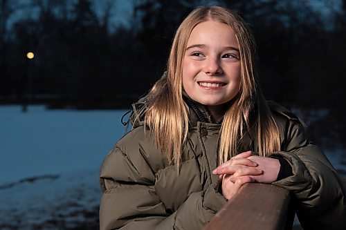 JESSE BOILY  / WINNIPEG FREE PRESS
Averie Peters, 10, who got her first speaking role in a Hallmark movie, Project Christmas Wish, poses for a photo in St. Vital Park on Tuesday. Tuesday, Dec. 8, 2020.
Reporter: Kellen