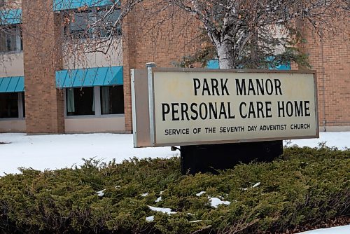 JESSE BOILY  / WINNIPEG FREE PRESS
Park Manor Personal Care Home on Tuesday. Tuesday, Dec. 8, 2020.
Reporter: