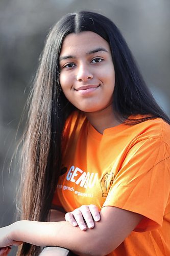 RUTH BONNEVILLE / WINNIPEG FREE PRESS


Portrait of  Feliciaa Baldner a 14 year old wunderkind who has her own organization, GENEQU, aimed at building gender equality.

She's hosting a virtual fireside chat with Isha Khan, the CEO of the CMHR on Thursday afternoon.

Jen Zoratti story.


Dec 9h,. 2020