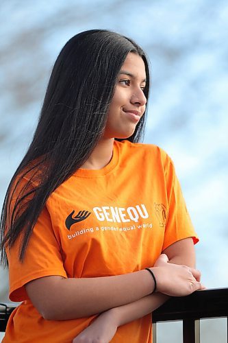 RUTH BONNEVILLE / WINNIPEG FREE PRESS

Portrait of  Feliciaa Baldner a 14 year old wunderkind who has her own organization, GENEQU, aimed at building gender equality.

She's hosting a virtual fireside chat with Isha Khan, the CEO of the CMHR on Thursday afternoon.

Jen Zoratti story.


Dec 9h,. 2020