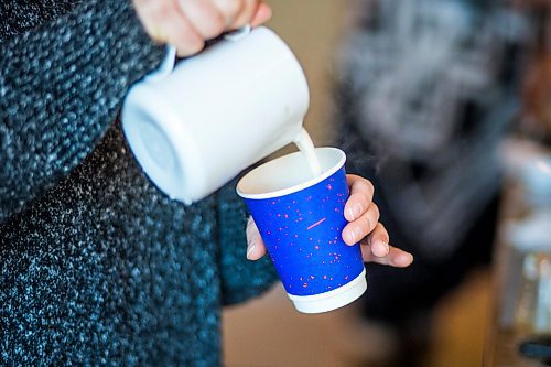 MIKAELA MACKENZIE / WINNIPEG FREE PRESS

Modern Electric Lunch coffee manager Jenny Kostuik pours a coffee at 232 Main Street in Winnipeg on Monday, Dec. 14, 2020. For Ben Waldman story.

Winnipeg Free Press 2020