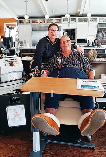 Canstar Community News Gisèle and Jean-Marc Roy, pictured here in their Royalwood home, told the story of their journey with kidney disease and home dialysis in February.