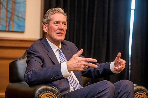 MIKAELA MACKENZIE / WINNIPEG FREE PRESS

Premier Brian Pallister speaks to the Free Press for a year-end interview in his office at the Manitoba Legislative Building in Winnipeg on Tuesday, Dec. 15, 2020. For Carol Sanders story.

Winnipeg Free Press 2020