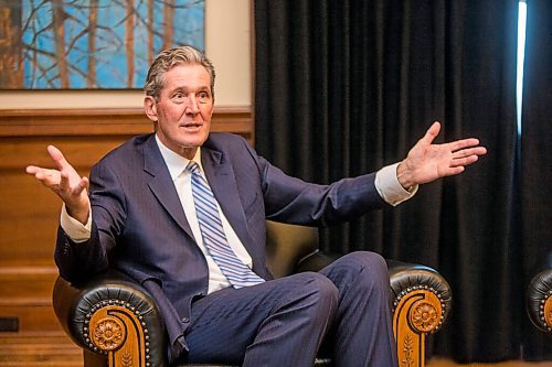 MIKAELA MACKENZIE / WINNIPEG FREE PRESS

Premier Brian Pallister speaks to the Free Press for a year-end interview in his office at the Manitoba Legislative Building in Winnipeg on Tuesday, Dec. 15, 2020. For Carol Sanders story.

Winnipeg Free Press 2020