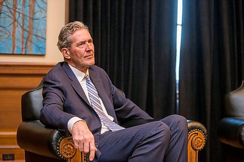 MIKAELA MACKENZIE / WINNIPEG FREE PRESS

Premier Brian Pallister speaks to the Free Press for a year-end interview in his office at the Manitoba Legislative Building in Winnipeg on Tuesday, Dec. 15, 2020. For Carol Sanders story.

Winnipeg Free Press 2020