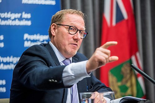 MIKAELA MACKENZIE / WINNIPEG FREE PRESS

Finance minister Scott Fielding gives a mid-year financial update at the Manitoba Legislative Building in Winnipeg on Thursday, Dec. 17, 2020. For Carol Sanders story.

Winnipeg Free Press 2020