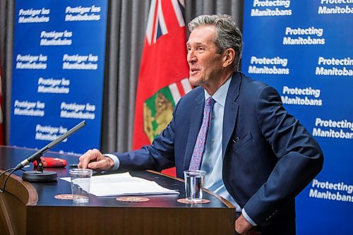 MIKAELA MACKENZIE / WINNIPEG FREE PRESS

Premier Brian Pallister gives a mid-year financial update at the Manitoba Legislative Building in Winnipeg on Thursday, Dec. 17, 2020. For Carol Sanders story.

Winnipeg Free Press 2020