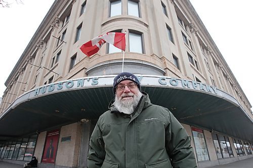JOHN WOODS / WINNIPEG FREE PRESS
Gordon Goldsborough, President and head researcher at the Manitoba Historical Society (MHS), is photographed outside the Hudson Bay (HB) building in downtown Winnipeg Sunday, December 20, 2020. The MHS and other provincial heritage agencies have written an open letter to the mayor suggesting that he needs to expand his scope of the HB Building committee to include someone with heritage experience.

Reporter: Lawrynuik